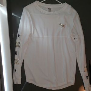 💗VS PINK💗 GOLD BLING OVERSIZED LONG SLEEVE